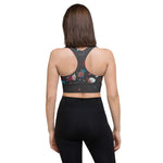 Load image into Gallery viewer, Spring Dink Gradient© &quot;Hopeful Discordance&quot; Women&#39;s Compression Racerback Sports Bra for Pickleball Enthusiasts
