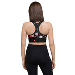 Load image into Gallery viewer, &quot;La Vie en Noir du Pickleball&quot; Spring Dink Gradient© Black &amp; Shades of Gray Women&#39;s Compression Racerback Sports Bra for Pickleball Enthusiasts
