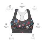 Load image into Gallery viewer, Spring Dink Gradient© &quot;Hopeful Discordance&quot; Women&#39;s Compression Racerback Sports Bra for Pickleball Enthusiasts
