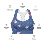 Load image into Gallery viewer, Spring Dink Logo© Red, White &amp; Blue Women&#39;s Compression Racerback Sports Bra for Pickleball Enthusiasts
