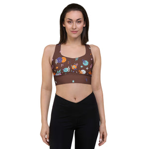 Spring Dink Gradient© Ambient Compression Racerback Sports Bra for Pickleball Enthusiasts
