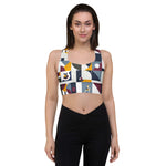 Load image into Gallery viewer, Dink &amp; Drive under the Sun Soft Chaos© Compression Racerback Sports Bra for Women Pickleball Enthusiasts
