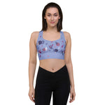 Load image into Gallery viewer, Spring Dink Gradient© Lavender Compression Racerback  Sports Bra for Pickleball Enthusiasts
