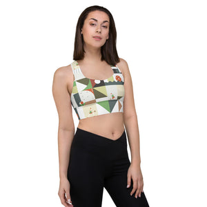 Dink & Drive under the Sun Considerate© Women's Compression Racerback Sports Bra for Pickleball Enthusiasts