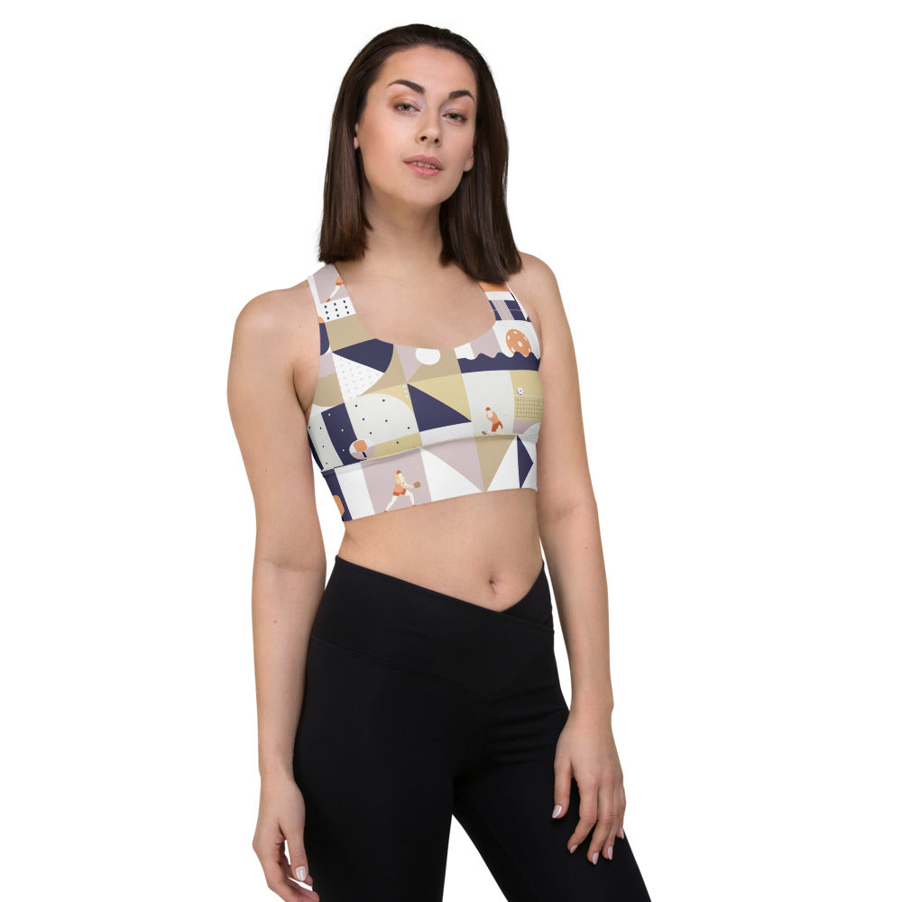 Dink & Drive under the Sun Traditionalist© Compression Racerback Sports Bra for Women Pickleball Enthusiasts
