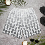 Load image into Gallery viewer, &quot;I Campi da Pickleball©&quot; Ombre Grey Men&#39;s Long Casual Shorts for Pickleball Enthusiasts
