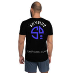 Load image into Gallery viewer, Black - Play Pickleball in Style! SKYblue™ for Got Pla(yed)id© Black, White, Blue &amp; Pink Men&#39;s Performance Athletic Short Sleeve Shirt w/MaxDri &amp; MicroBlok
