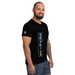 Load image into Gallery viewer, Black - Play Pickleball in Style! SKYblue™ for Got Pla(yed)id© Black, White, Blue &amp; Pink Men&#39;s Performance Athletic Short Sleeve Shirt w/MaxDri &amp; MicroBlok
