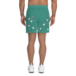 Load image into Gallery viewer, Spring Dink Gradient Logo© Deep Lake Green Men&#39;s Long Casual Shorts for Pickleball Enthusiasts
