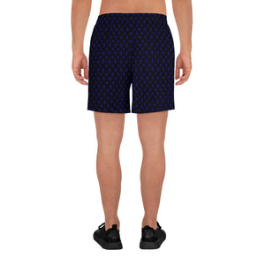 SB© Black & Blue Men's Long Casual Shorts for Pickleball Enthusiasts