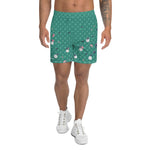 Load image into Gallery viewer, Spring Dink Gradient Logo© Deep Lake Green Men&#39;s Long Casual Shorts for Pickleball Enthusiasts
