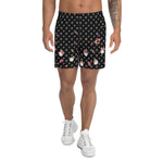 Load image into Gallery viewer, Spring Dink Gradient Logo© Black, Grey, White, Purple, Violet, &amp; Golden Yellow Men&#39;s Long Casual Shorts for Pickleball Enthusiasts
