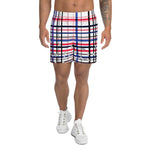 Load image into Gallery viewer, Got Pla(yed)id© Red, White &amp; Blue 2.0 Men&#39;s Long Casual Shorts for Pickleball Enthusiasts

