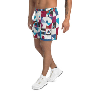Dink & Drive under the Sun Hopeful Discordance© Men's Long Casual Shorts for Pickleball Enthusiasts
