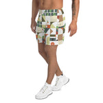 Load image into Gallery viewer, Dink &amp; Drive under the Sun Considerate© Men&#39;s Long Casual Shorts for Pickleball Enthusiasts, Shades of Green

