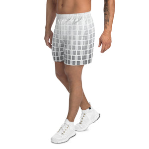 "I Campi da Pickleball©" Ombre Camouflage Grey Men's Long Casual Shorts for Pickleball Enthusiasts