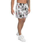 Load image into Gallery viewer, Dink &amp; Drive under the Sun© Happy Hour Recycled Men&#39;s Long Casual Shorts for Pickleball Enthusiasts
