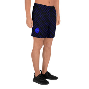 SB© Black & Blue Men's Long Casual Shorts for Pickleball Enthusiasts