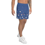 Load image into Gallery viewer, Spring Dink Logo Gradient© Red, White &amp; Blue Men&#39;s Long Casual Shorts for Pickleball Enthusiasts
