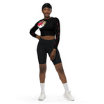 Load image into Gallery viewer, Put a Bow on it!©  Long-sleeve Crop top, UPF 50+ for Pickleball Enthusiasts
