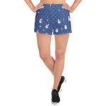 Load image into Gallery viewer, Spring Dink Logo Gradient© Red, White &amp; Blue Women&#39;s Pickleball Athletic Short Shorts w/pockets
