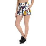 Load image into Gallery viewer, Dink &amp; Drive under the Sun Soft Chaos© Women&#39;s Pickleball Athletic Short Shorts w/pockets
