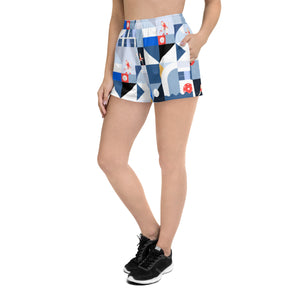 Dink & Drive under the Sun Summertime© Women's Pickleball Athletic Short Shorts w/pockets