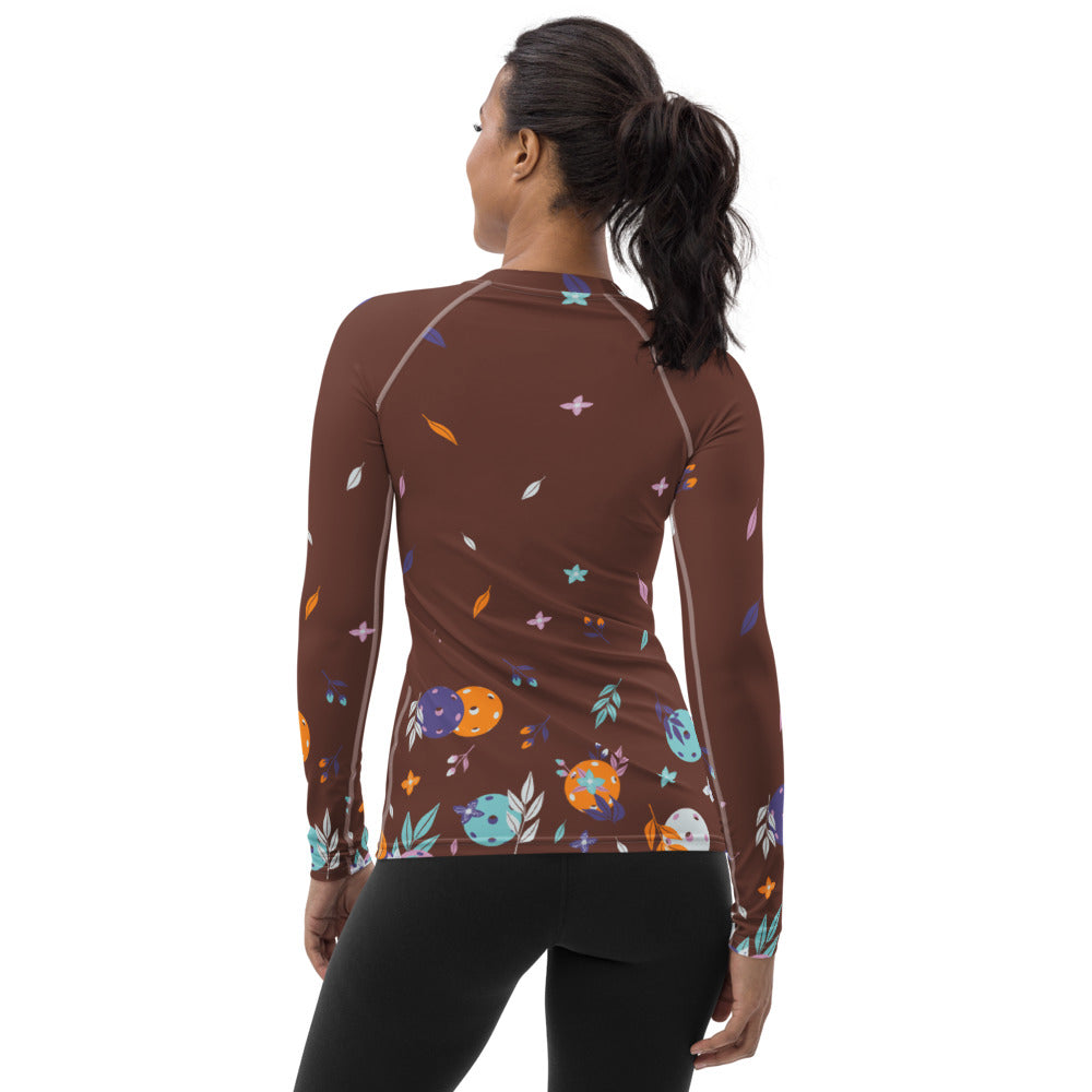 Spring Dink Gradient© - Ambient - Women's Performance Long Sleeves Top for Pickleball Enthusiasts