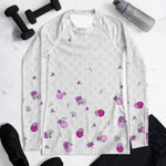 Load image into Gallery viewer, Spring Dink Logo© Gradient  Grey &amp; Fuchsia Women&#39;s Performance Long Sleeve Shirt for Pickleball Enthusiasts, UPF 50+
