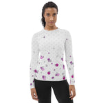 Load image into Gallery viewer, Spring Dink Logo© Gradient  Grey &amp; Fuchsia Women&#39;s Performance Long Sleeve Shirt for Pickleball Enthusiasts, UPF 50+
