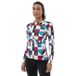 Load image into Gallery viewer, Dink &amp; Drive under the Hopeful Discordance© Women&#39;s Performance Long Sleeve Shirt for Pickleball Enthusiasts, UPF 50+
