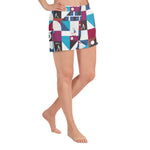 Load image into Gallery viewer, Dink &amp; Drive under the Sun Hopeful Discordance© Women&#39;s Pickleball Athletic Short Shorts w/pockets
