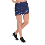 Load image into Gallery viewer, Spring Dink Gradient© Blue Women&#39;s Pickleball Athletic Short Shorts w/pockets

