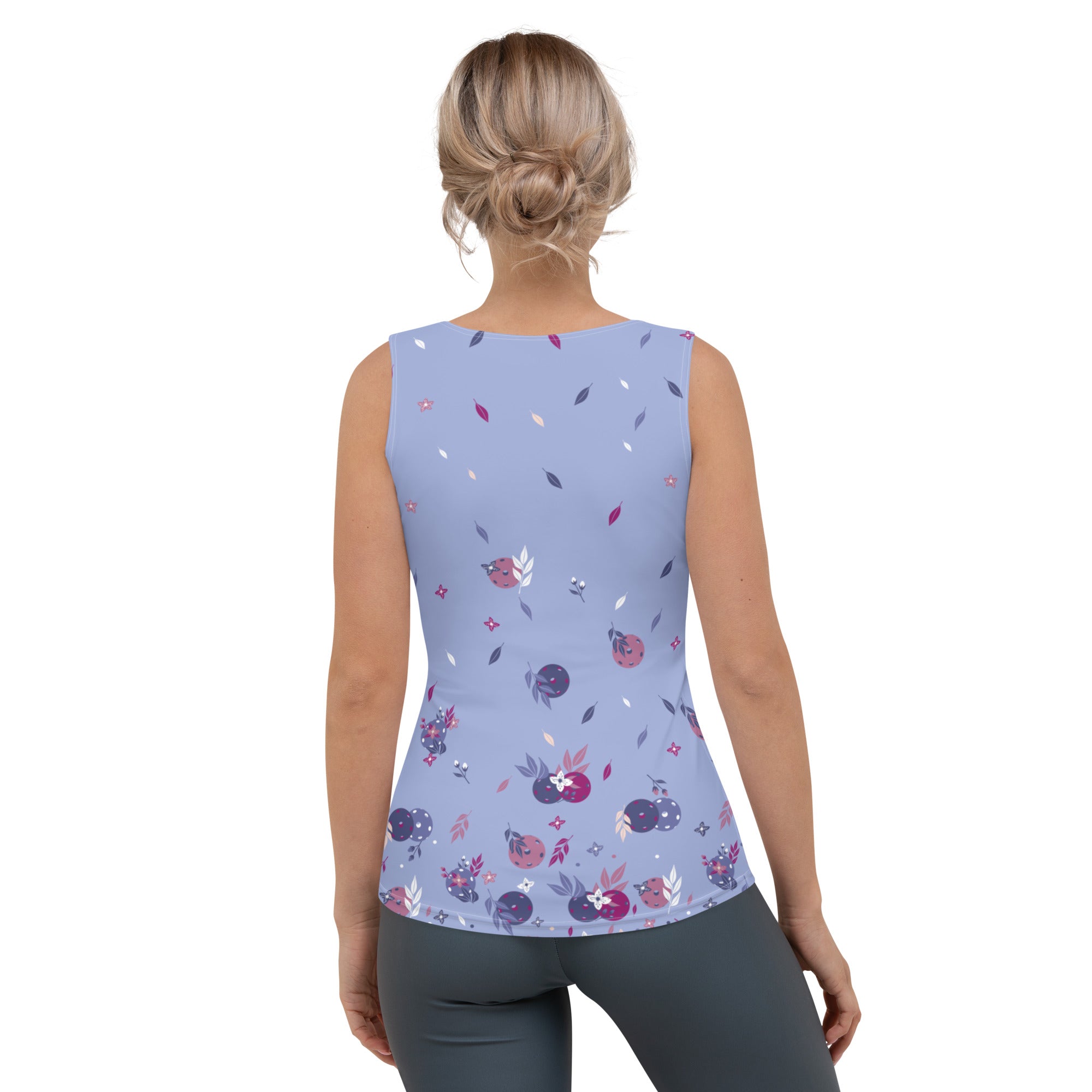 Spring Dink Gradient© Lavender Tank Top for Women Pickleball Enthusiasts
