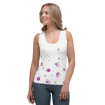 Load image into Gallery viewer, Spring Dink Logo© Gradient Grey &amp; Fuchsia Women&#39;s Tank Top for Pickleball Enthusiasts
