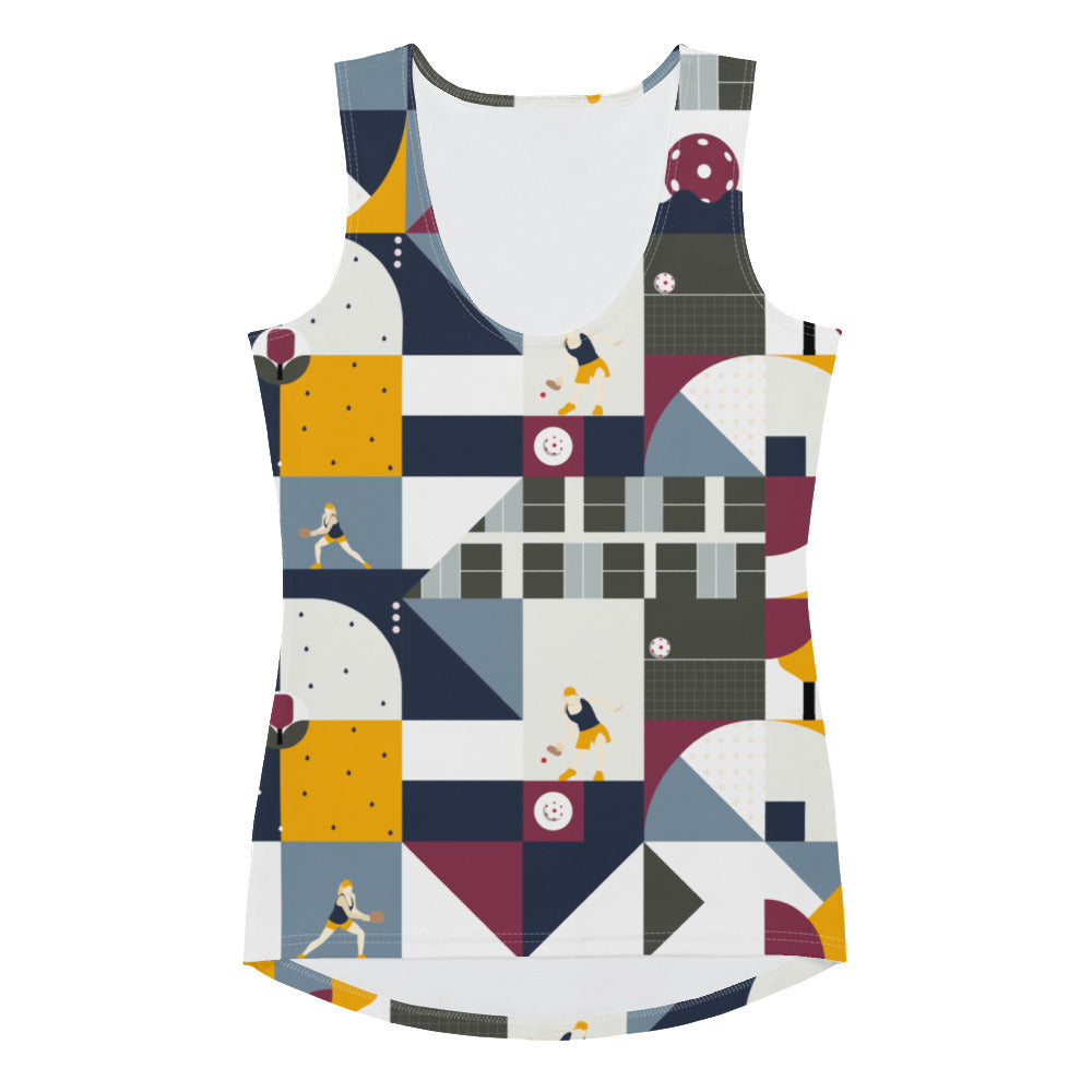 Dink & Drive under the Sun Soft Chaos© Tank Top for Women Pickleball Enthusiasts