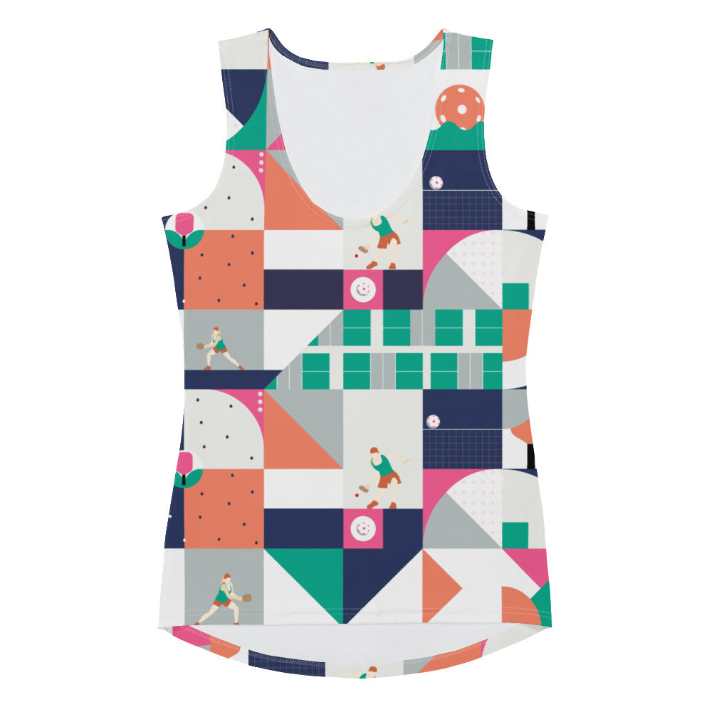 Dink & Drive under the Sun Ambient© Women's Tank Top for Pickleball Enthusiasts