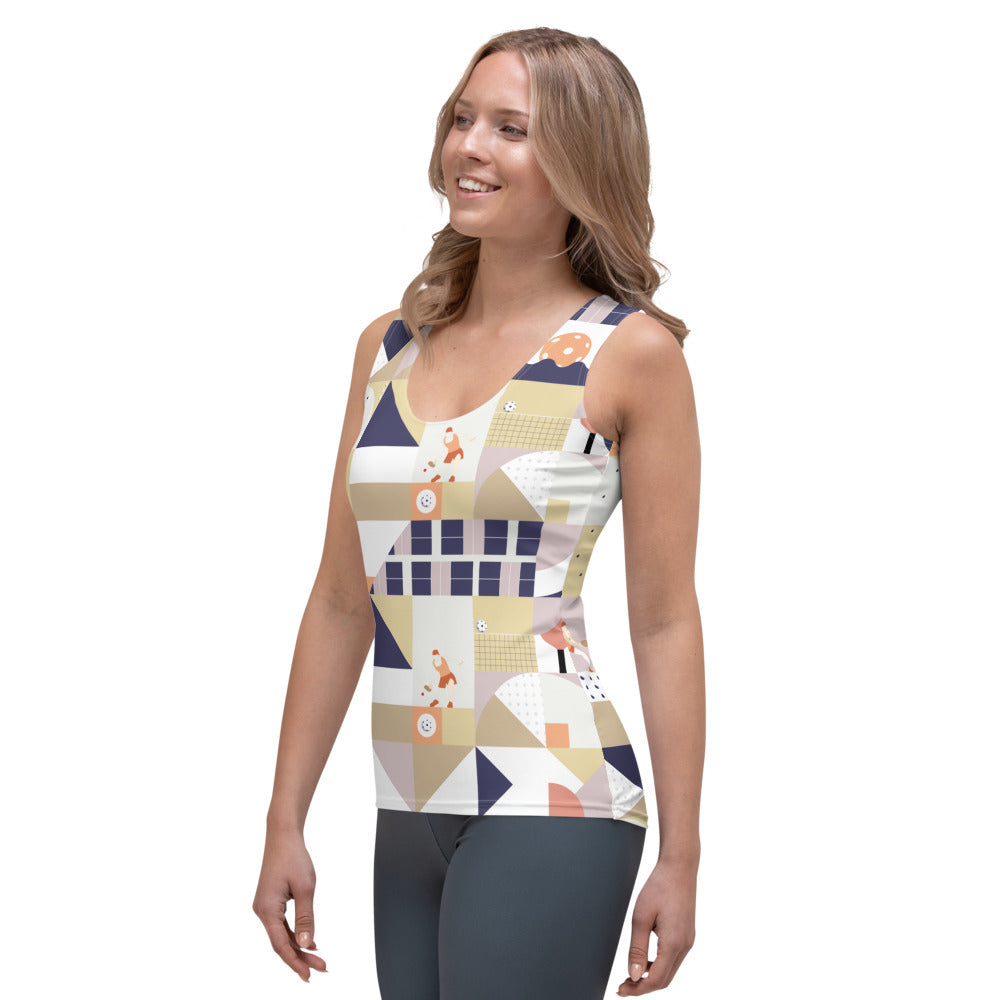 Dink & Drive under the Sun Traditionalist© Women's Tank Top for Pickleball Enthusiasts