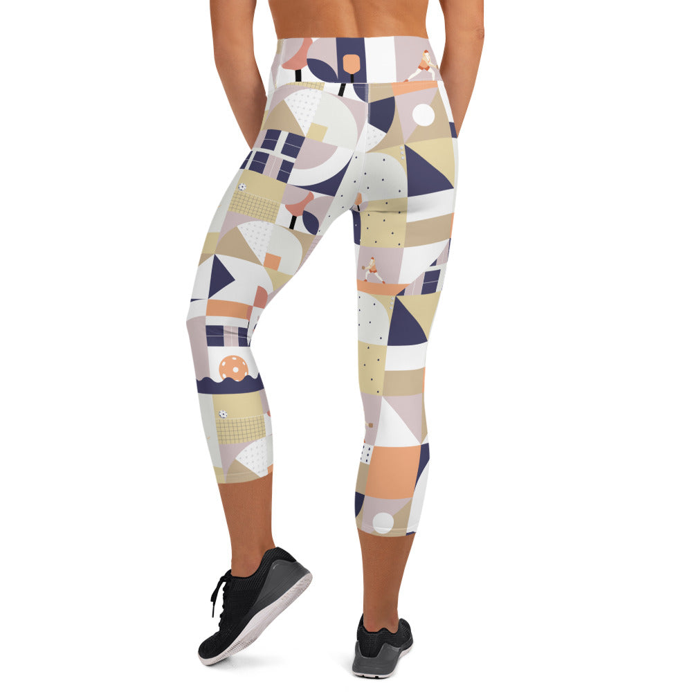 Dink & Drive under the Sun Traditionalist© Women's High-Waisted Pickleball Capris, UPF 50+