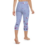 Load image into Gallery viewer, Spring Dink Gradient© Lavender Women&#39;s Pickleball Capri Leggings, UPF 50+
