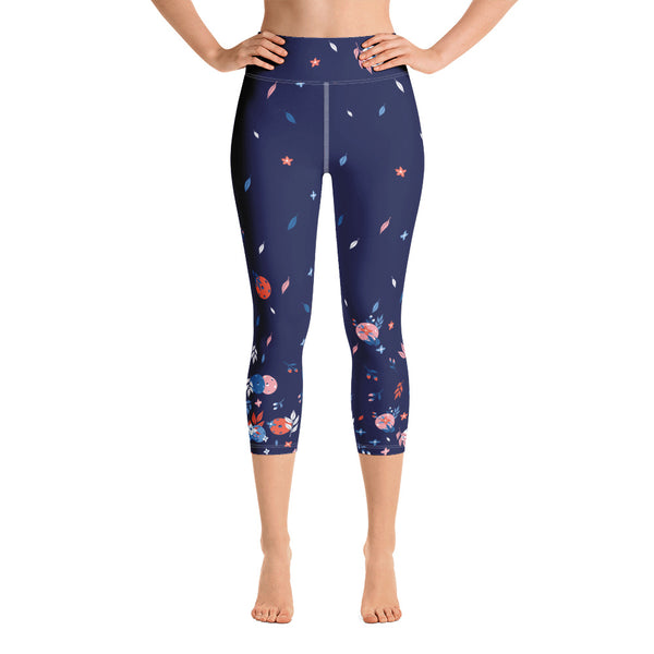 Spring Dink Gradient© Ambient Women's Pickleball Capri Leggings, UPF 5 –  Skyblue Pickleball