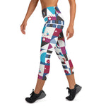 Load image into Gallery viewer, Dink &amp; Drive under the Sun Hopeful Discordance© Women&#39;s Pickleball Capris, UPF 50+

