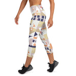 Load image into Gallery viewer, Dink &amp; Drive under the Sun Traditionalist© Women&#39;s High-Waisted Pickleball Capris, UPF 50+
