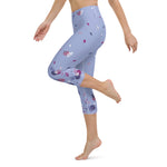 Load image into Gallery viewer, Spring Dink Gradient© Lavender Women&#39;s Pickleball Capri Leggings, UPF 50+
