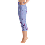 Load image into Gallery viewer, Spring Dink Gradient© Lavender Women&#39;s Pickleball Capri Leggings, UPF 50+
