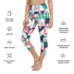 Load image into Gallery viewer, Dink &amp; Drive under the Sun Ambient© Women&#39;s High-Waisted Pickleball Capris, UPF 50+
