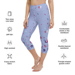 Load image into Gallery viewer, Spring Dink Gradient© Lavender Women&#39;s Pickleball Capri Leggings, UPF 50+
