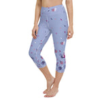 Load image into Gallery viewer, Spring Dink Gradient© Lavender Women&#39;s Pickleball Capri Leggings, UPF 50+
