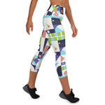 Load image into Gallery viewer, Dink &amp; Drive under the Sun Rowdy© Women Performance Pickleball Capris, UPF 50+
