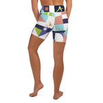 Load image into Gallery viewer, Dink &amp; Drive under the Sun Rowdy© Women&#39;s High-Waisted Pickleball Shorts, UPF 50+
